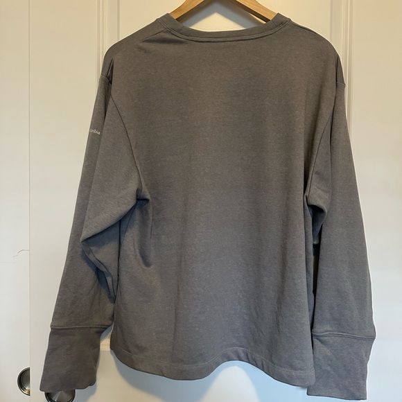 Columbia / Oversized Grey Sweatshirt with Logo - Picture 4 of 7